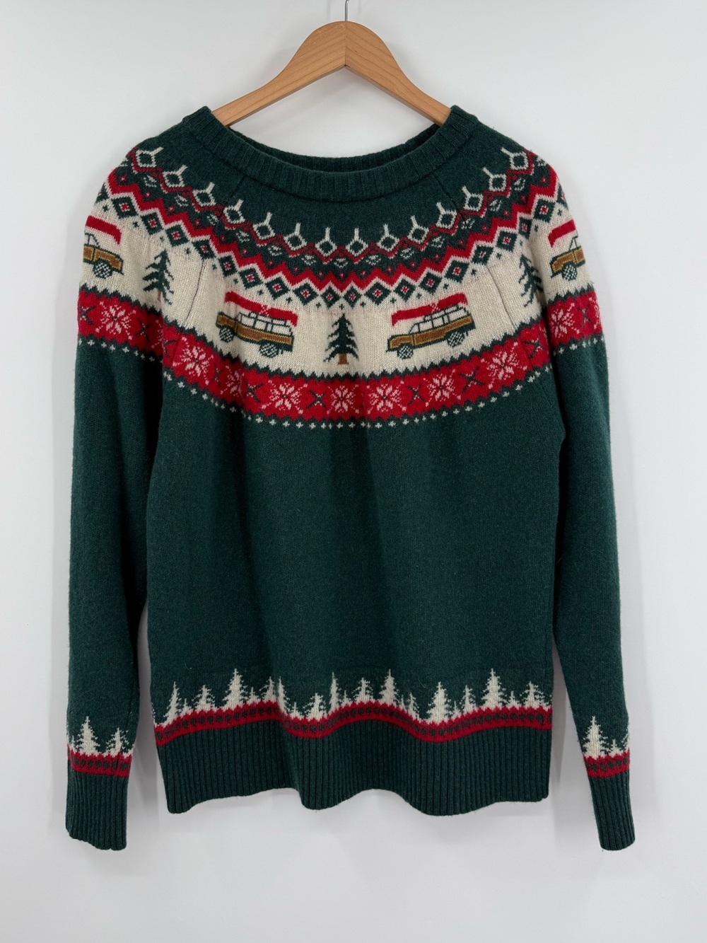 Cozy Cabin Sweaters by Kiel James Patrick Griswold Christmas Sweater | Green | X - Picture 4 of 9